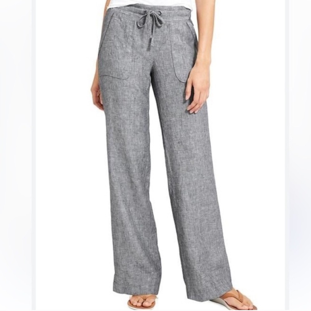 Athleta Gray Wide-Leg Pants
